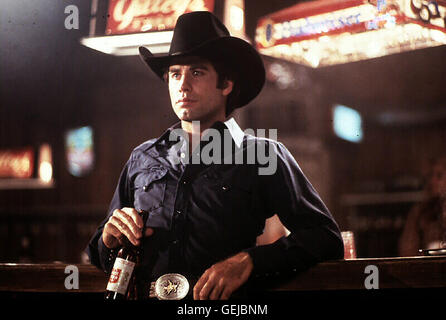 John Travolta Bud (John Travolta) Cowboy ist aus Ueberzeugung. *** *** Légende locale, 1980, Urban Cowboy Cowboy Urbain Banque D'Images