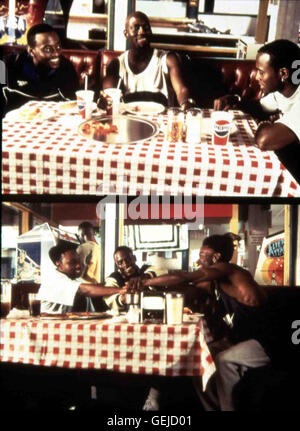 Oben ; Omar Epps, Richard T. Jones, Taye Diggs Unten ; Sean Nelson, Duane Finley, Trent Cameron *** *** 1999 légende locale, le bois, l', Jein, Ich Will Banque D'Images