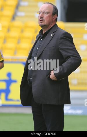 Lokeren, Flandre, Hollande. 23 juillet, 2016. L'avant-saison amical de football. Lokeren FC contre Newcastle United. Rafa Benitez Manager de Newcastle © Plus Sport Action/Alamy Live News Banque D'Images