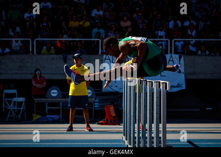 Gijon, Espagne. 24 juillet, 2016. iLas Mestas, Gijon, Asturias, Espagne. Le 24 juillet 2016. 96e championnat d'athlétisme d'espagnol. Le premier jour. Credit : Alvaro Campo/Alamy Live News Banque D'Images