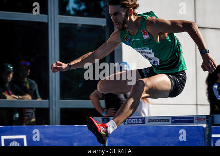 Gijon, Espagne. 24 juillet, 2016. Las Mestas, Gijon, Asturias, Espagne. Le 24 juillet 2016. 96e championnat d'athlétisme d'espagnol. Le premier jour. Credit : Alvaro Campo/Alamy Live News Banque D'Images