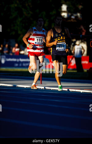 Gijon, Espagne. 24 juillet, 2016. Las Mestas, Gijon, Asturias, Espagne. Le 24 juillet 2016. 96e championnat d'athlétisme d'espagnol. Le premier jour. Credit : Alvaro Campo/Alamy Live News Banque D'Images