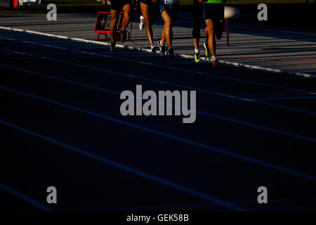 Gijon, Espagne. 24 juillet, 2016. Las Mestas, Gijon, Asturias, Espagne. Le 24 juillet 2016. 96e championnat d'athlétisme d'espagnol. Le premier jour. Credit : Alvaro Campo/Alamy Live News Banque D'Images