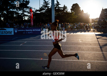 Gijon, Espagne. 24 juillet, 2016. Las Mestas, Gijon, Asturias, Espagne. Le 24 juillet 2016. 96e championnat d'athlétisme d'espagnol. Le premier jour. Credit : Alvaro Campo/Alamy Live News Banque D'Images