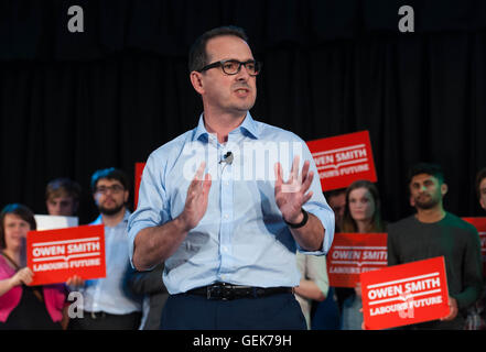 Londres, Royaume-Uni. 26 juillet, 2016. Direction du travail campagnes contender Owen Smith à Londres. Crédit : Michael Tubi/Alamy Live News Banque D'Images