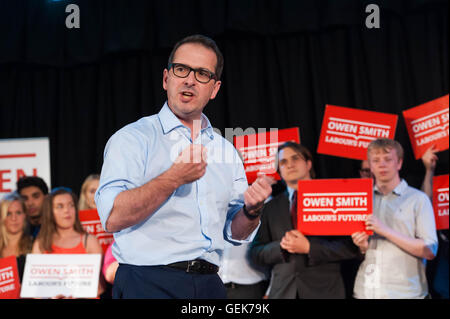 Londres, Royaume-Uni. 26 juillet, 2016. Direction du travail campagnes contender Owen Smith à Londres. Crédit : Michael Tubi/Alamy Live News Banque D'Images