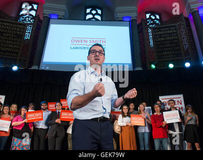 Londres, Royaume-Uni. 26 juillet, 2016. Direction du travail campagnes contender Owen Smith à Londres. Crédit : Michael Tubi/Alamy Live News Banque D'Images