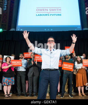 Londres, Royaume-Uni. 26 juillet, 2016. Direction du travail campagnes contender Owen Smith à Londres. Crédit : Michael Tubi/Alamy Live News Banque D'Images