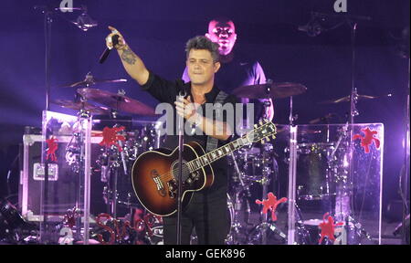 26 juillet 2016 - Le chanteur Alejandro Sanz revient à obtenir sa deuxième visite à Malaga en moins d'un an avec plus de 10 000 personnes dans le Palais des sports Martín Carpena MÃ¡laga avec sa nouvelle tournée appelée '' érable © - Photos Lorenzo Carnero/ZUMA/Alamy Fil Live News Banque D'Images