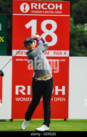 Le Buckinghamshire, Royaume-Uni. 27 juillet, 2016. Numéro un mondial de l'practicng Lydia Ko RICOH WOMEN'S BRITISH OPEN 2016 à Woburn Golf & Counrty Club dans le Buckinghamshire England UK Crédit : Bigred/Alamy Live News Banque D'Images