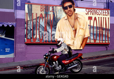 Bruce Springsteen billboard sur le côté du Whisky A Go Go sur Sunset Strip circa 1992 Banque D'Images