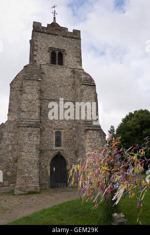 L'église Saint Pierre dans le village de Firle East Sussex England Banque D'Images