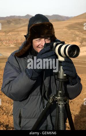 Colin Garratt sur l'emplacement de la Mongolie intérieure , 2004 Banque D'Images