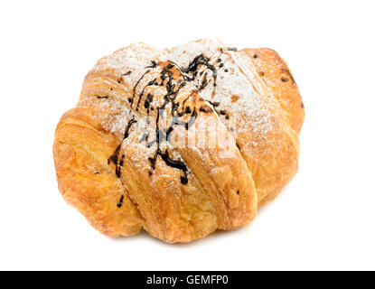 Croissant frais sur fond blanc Banque D'Images