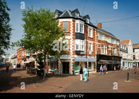 Royaume-uni, Angleterre, Devon, Greenbottom, jonction de l'ancienne et nouvelle rue Fore Street Banque D'Images