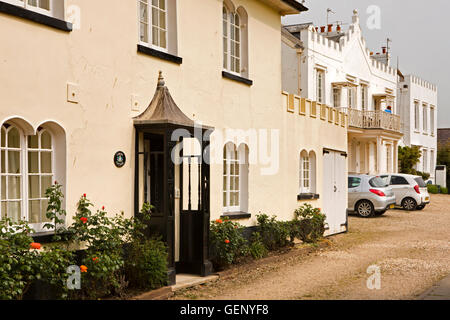 Royaume-uni, Angleterre, Devon, Sidmouth, Terrasse, Coburg énumérés bâtiments géorgiens Banque D'Images