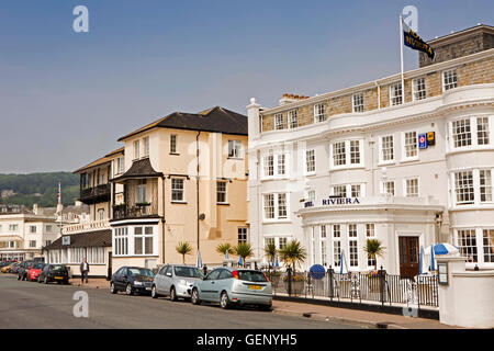 Royaume-uni, Angleterre, Devon, Sidmouth, L'Esplanade, Bedford et Riviera, ancien Marine Place hôtel historique Banque D'Images