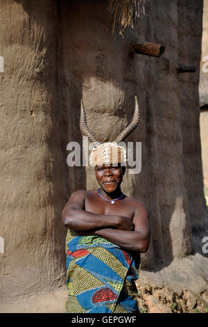 Le Togo, région de l'Atakora, portrait Banque D'Images