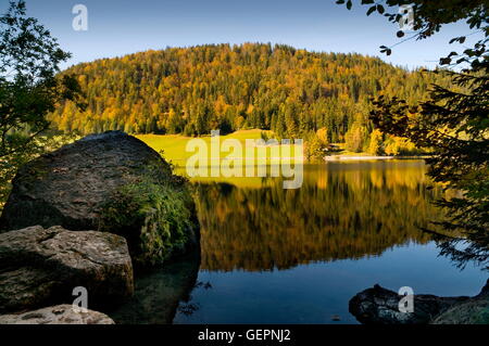 Géographie / voyage, Autriche, Tyrol, lac Hintersteiner (voir Hinterstein), Wilder Kaiser, de montagnes Kaisergebirge (), Kufsteiner Wald (forêt), Kufstein Banque D'Images