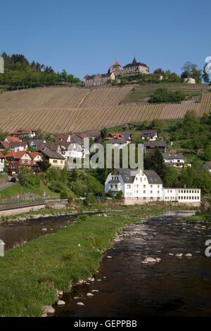 Géographie / voyage, Allemagne, Bade-Wurtemberg, Forêt Noire, Murg, Gernsbach, Obertsrot, Château Eberstein, Banque D'Images