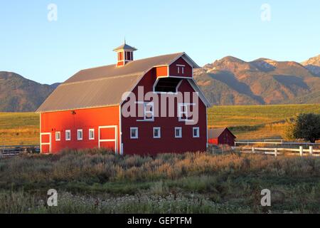 Géographie / voyages, USA, New York, Red Barn, Joseph, de la vallée de Wallowa, Banque D'Images