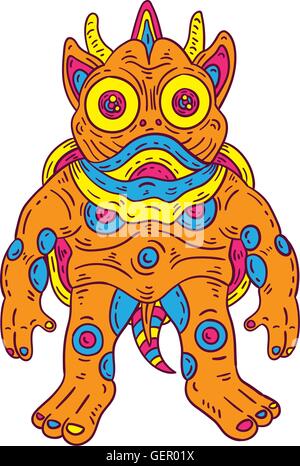 Colorful Monster Illustration de Vecteur
