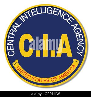 Spoof Logo de la Central Intelligence Agency des États-Unis d'Amérique Illustration de Vecteur