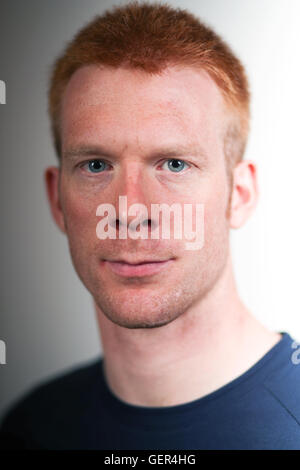 Great Britain's Ed Clancy lors d'un événement de l'équipe Go du cyclisme sur piste au Celtic Manor Resort, Newport. Banque D'Images