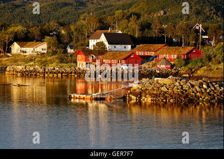 Géographie / voyage, Norvège, More og Romsdal, petit village de pêcheurs, Banque D'Images