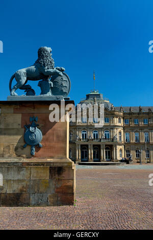 Neues Schloss, Stuttgart, Bade-Wurtemberg, Allemagne Banque D'Images