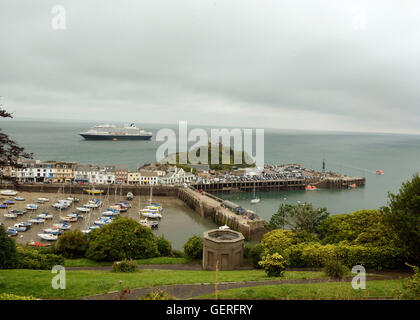 MS Prinsendam anciennement Seabourn Sun et Sun Royal Viking Line Visites élégant explorer la côte nord du Devon Bristol Banque D'Images