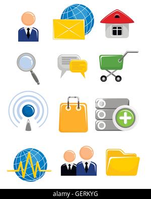 Vector illustration d'un web icons set Illustration de Vecteur