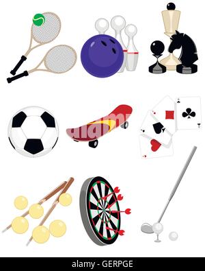 Vector illustration d'un jeu d'un jeux neuf Illustration de Vecteur