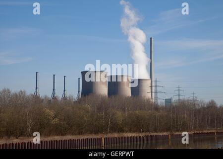 Géographie / billet, l'Allemagne, en Rhénanie du Nord-Westphalie, Ruhr, Werne, Stockum, RWE Power AG, Gerstein, plante Banque D'Images