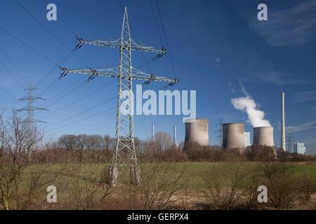 Géographie / billet, l'Allemagne, en Rhénanie du Nord-Westphalie, Ruhr, Werne, Stockum, RWE Power AG, Gerstein, plante Banque D'Images