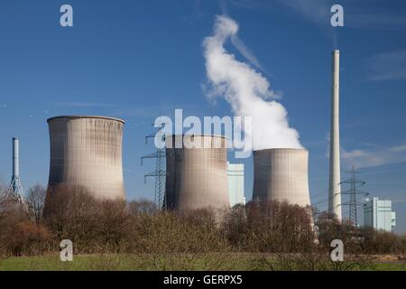 Géographie / billet, l'Allemagne, en Rhénanie du Nord-Westphalie, Ruhr, Werne, Stockum, RWE Power AG, Gerstein, plante Banque D'Images