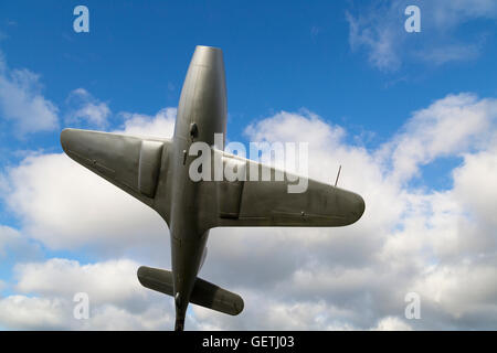Monument à Sir Frank Whittle, qui est l'inventeur du moteur à réaction. Banque D'Images