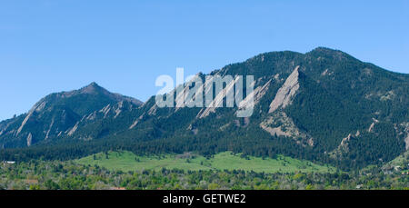 Vue sur le Fers de Boulder au Colorado Banque D'Images