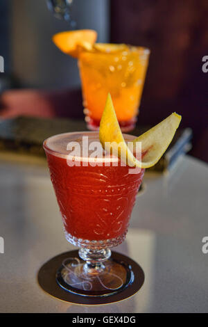 Strawberry Daiquiri dans un bar à Bangkok, Thaïlande Banque D'Images