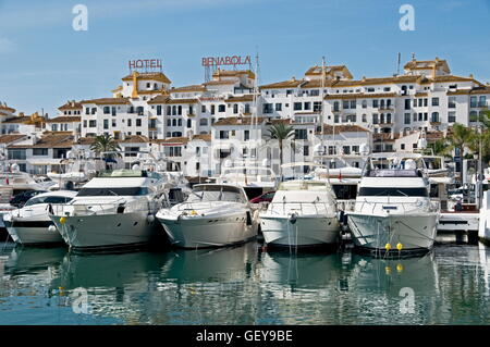 Géographie / voyages, Espagne, Malaga, Andalousie, Marbella, Puerto Banus, port de plaisance, l'hôtel 'Benabola', Banque D'Images