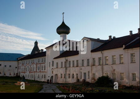 Géographie / voyages, Russie, Îles Solovetsky, Solovetsky, Père Supérieur's building, cellules de moines, Portes Saintes du monastère, Solovetsky Banque D'Images