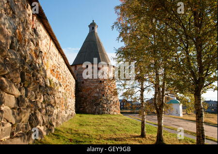 Géographie / voyages, Russie, Îles Solovetsky Solovetsky, Kremlin, murs et tours de défense, de la cathédrale, Banque D'Images