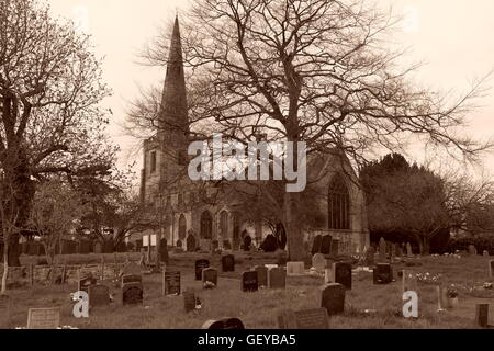 All Saints' Church, Sawley, Derbyshire Banque D'Images