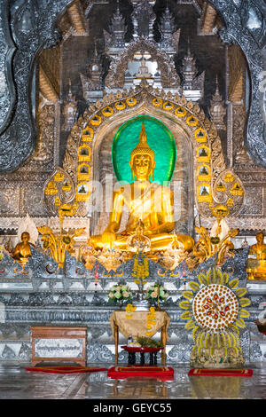 Wat Sri Suphan, premier temple d'argent dans le monde ,Chiang Mai, Thaïlande Banque D'Images