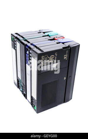 Closeup détail de cassette vidéo MiniDV Banque D'Images