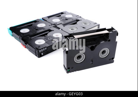 Closeup détail de cassette vidéo MiniDV Banque D'Images