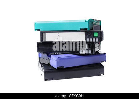 Closeup détail de cassette vidéo MiniDV Banque D'Images