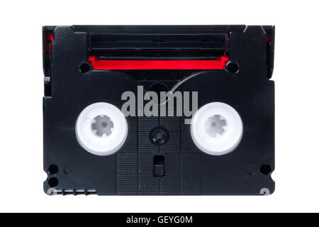 Closeup détail de cassette vidéo MiniDV Banque D'Images
