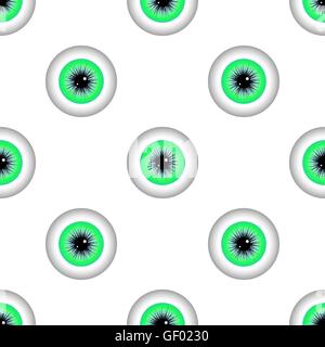 Green Eye Pattern transparente Illustration de Vecteur