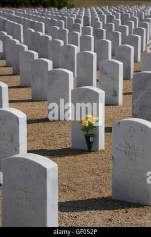 Arvin, Californie - Bakersfield National Cemetery dans les montagnes de Tehachapi, à l'est de Bakersfield. Banque D'Images